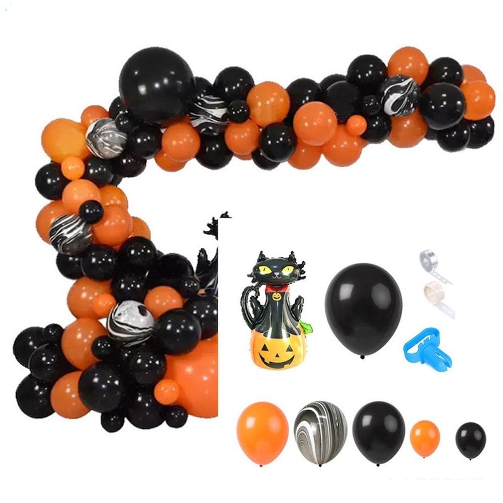Kit Balloon Arch Garland, Halloween, 81 unidades, folha de látex, festa