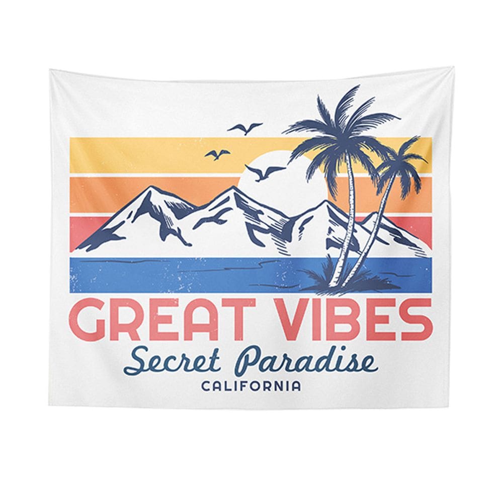 Tapeçaria de parede Creat Vibes Room Aesthetic 150x100cm, microtecido