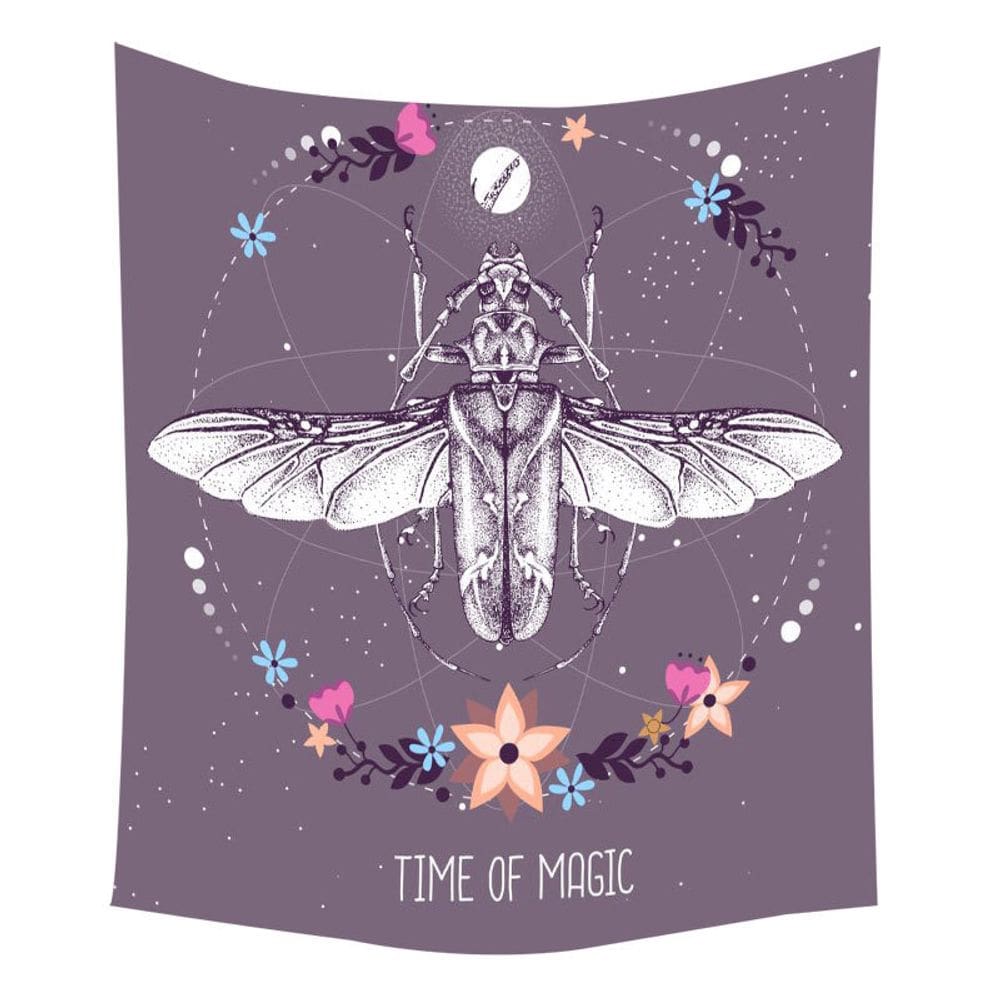 Tapeçaria de parede Time Of Magic 150x150cm de fibra de microtecido