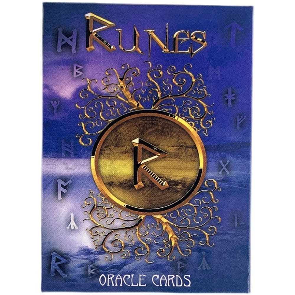 Jogo de cartas Runes Oracles Cards para família, adultos e adolescentes