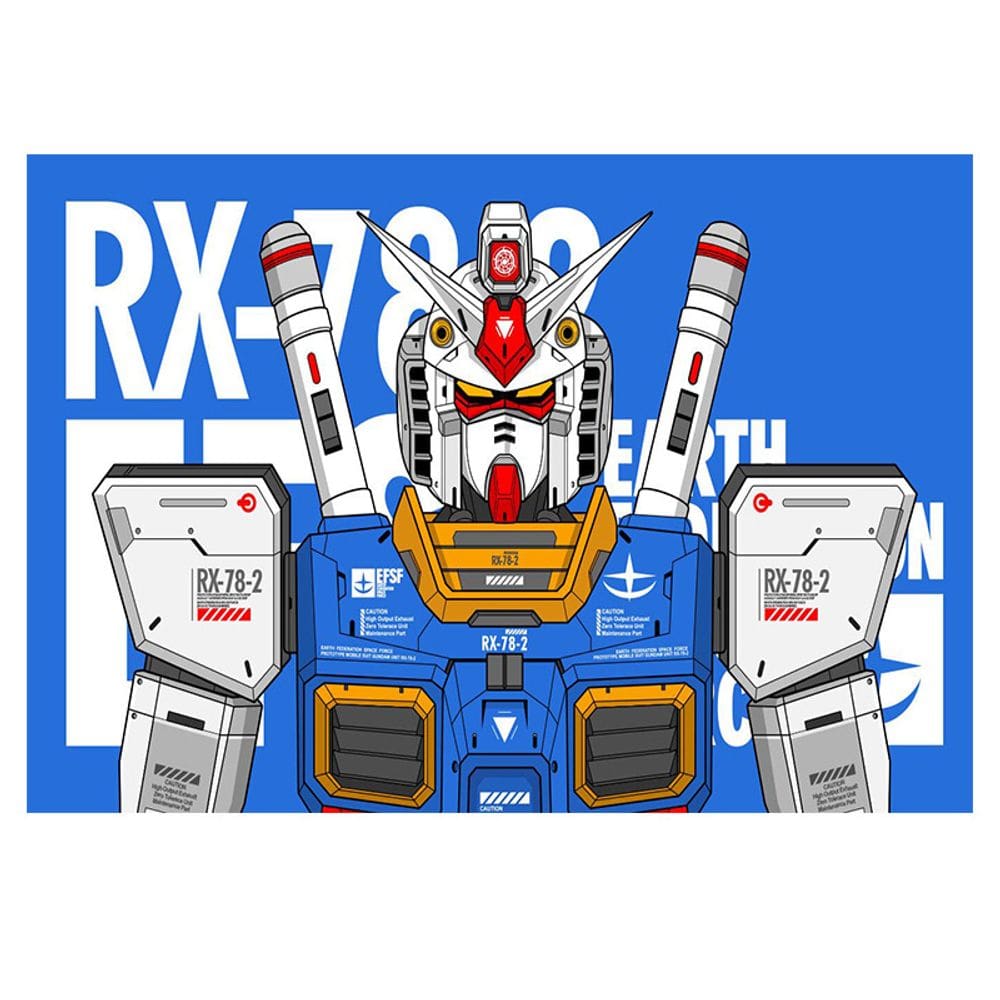 Tapeçaria Gundamss Wall Room Aesthetic 150x130cm, microtecido