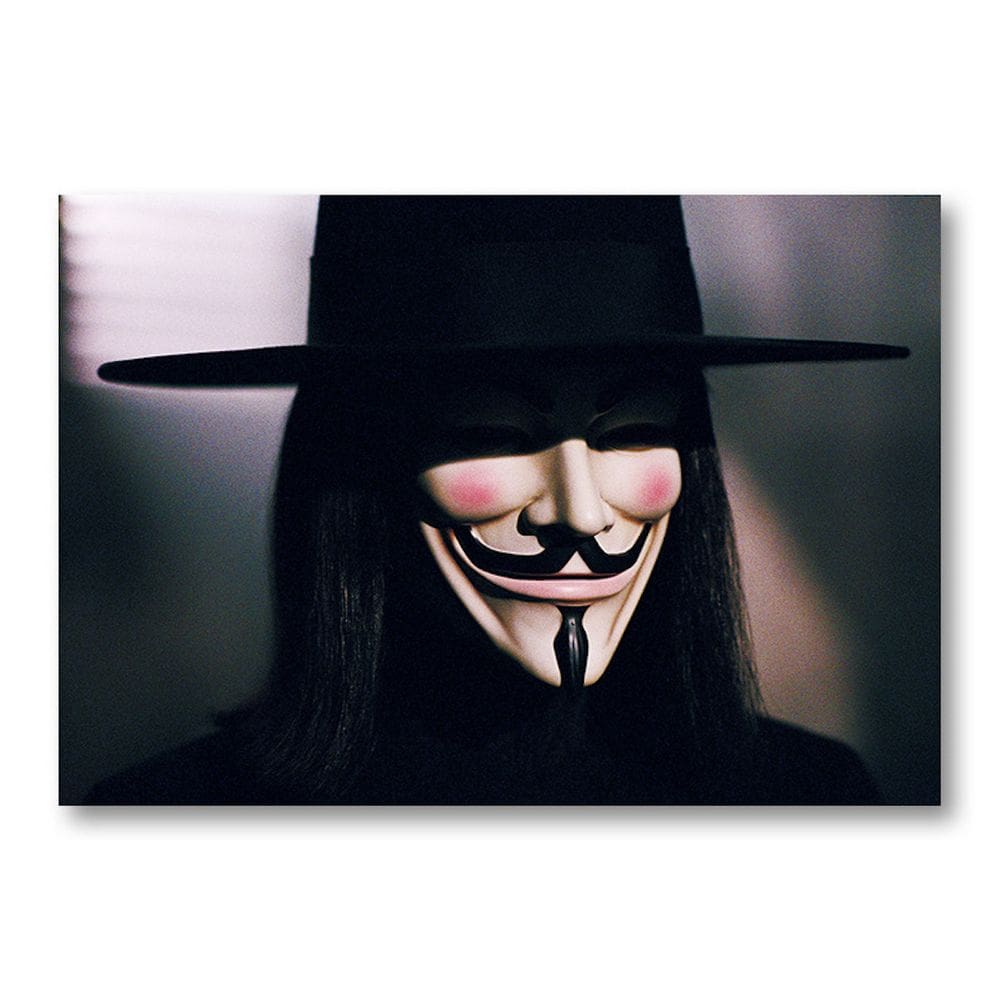 Pôster V For Vendettas Anime Art 51x35,5 cm Papel 60g