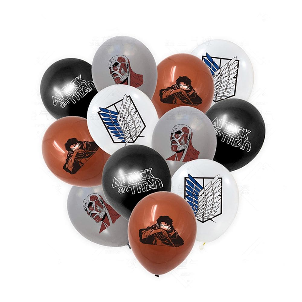 Kit de balões de festa, aniversário, 12 unidades, látex preto e branco, 30 cm