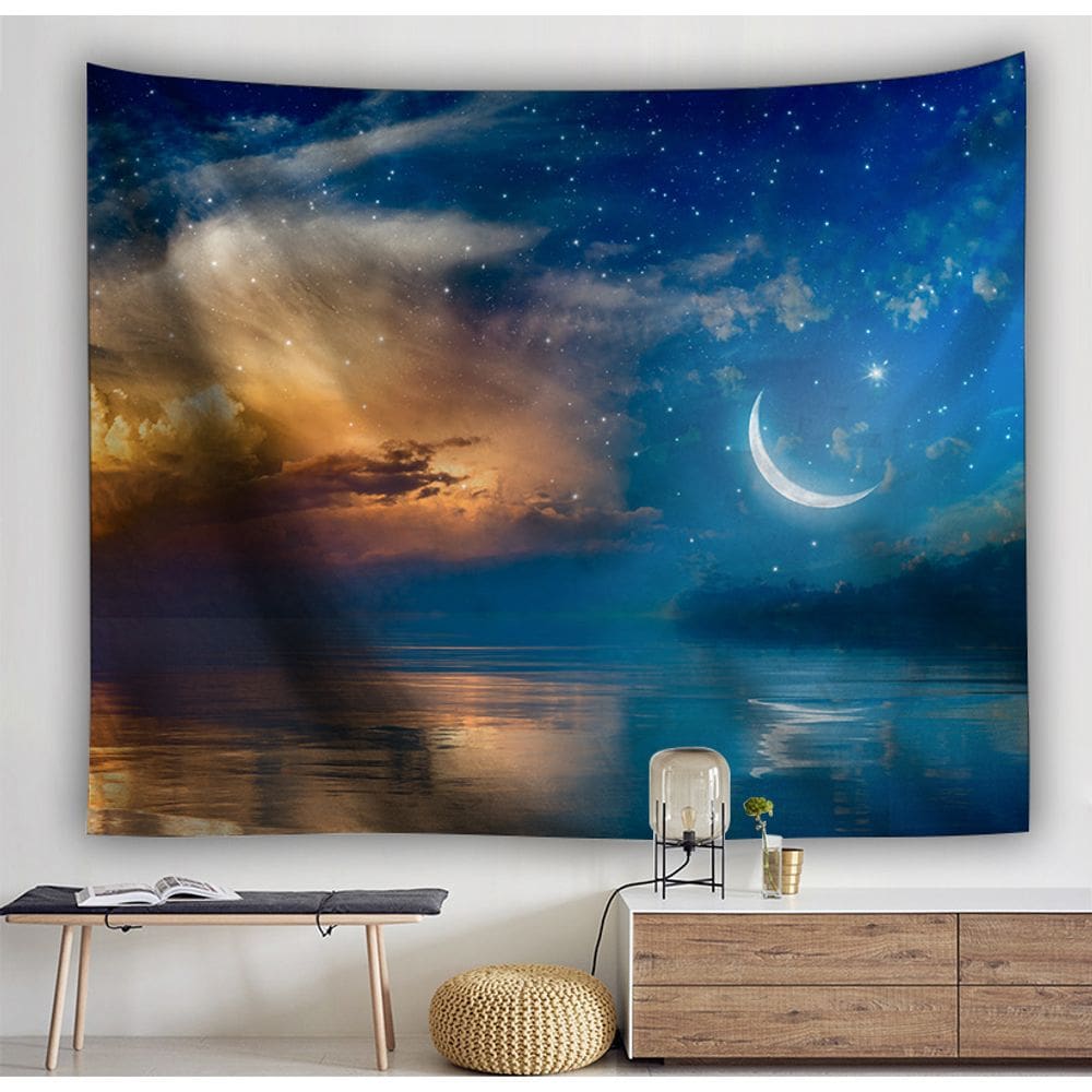 Tapeçaria de parede Fantasy Universe Planet Galaxy 150x130cm