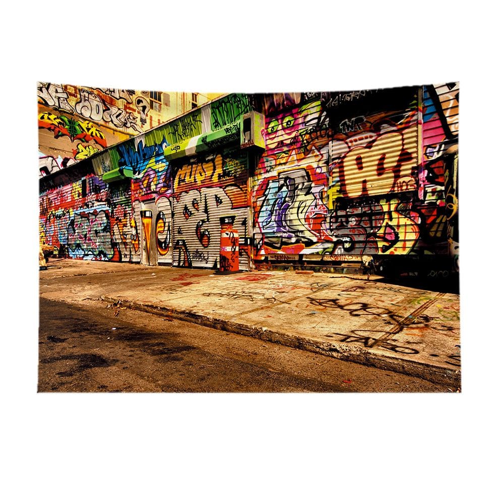 Estética de sala de parede Tapestry Street Graffiti 200x150cm
