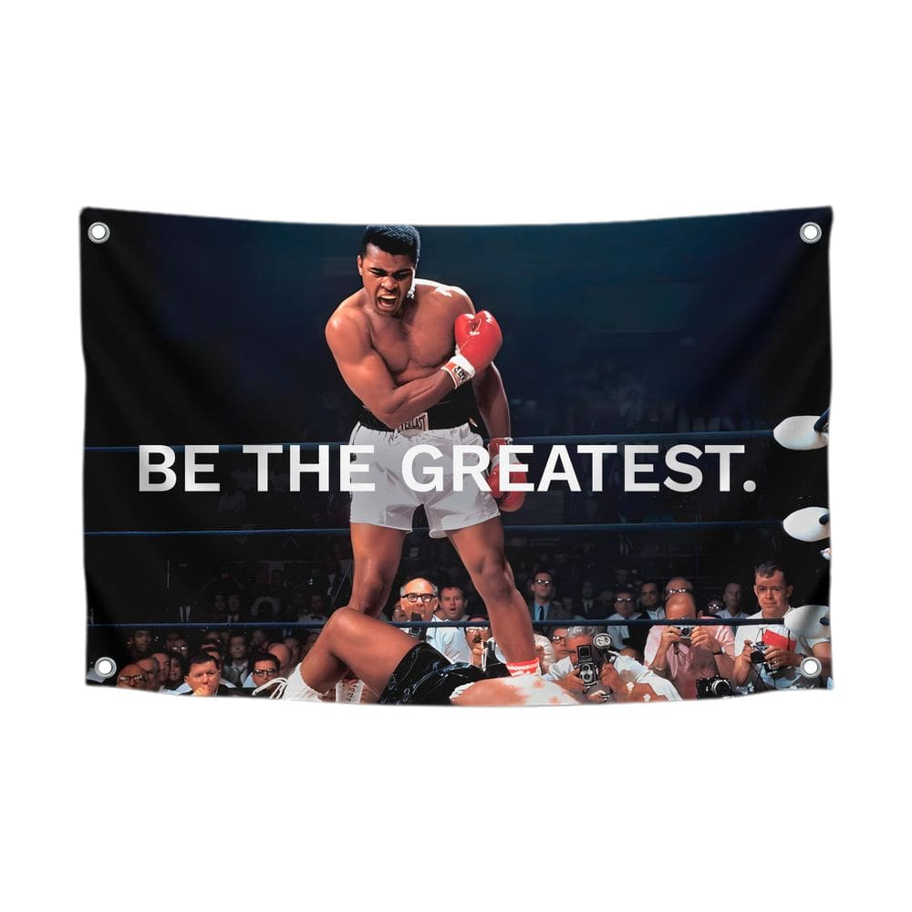 Bandera Motivacional de Gimnasio LUIVU Ali 91x152 cm