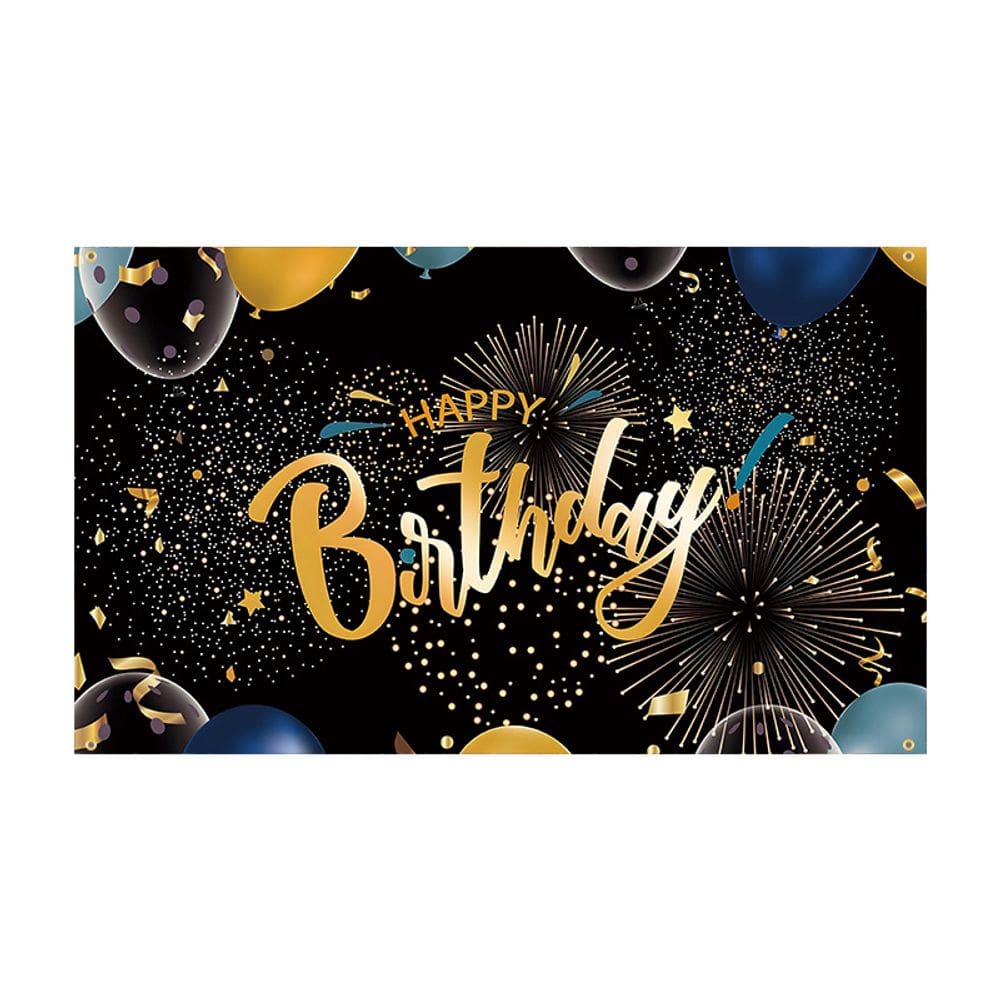 Estética de parede de quarto de feliz aniversário de tapeçaria 180x115cm