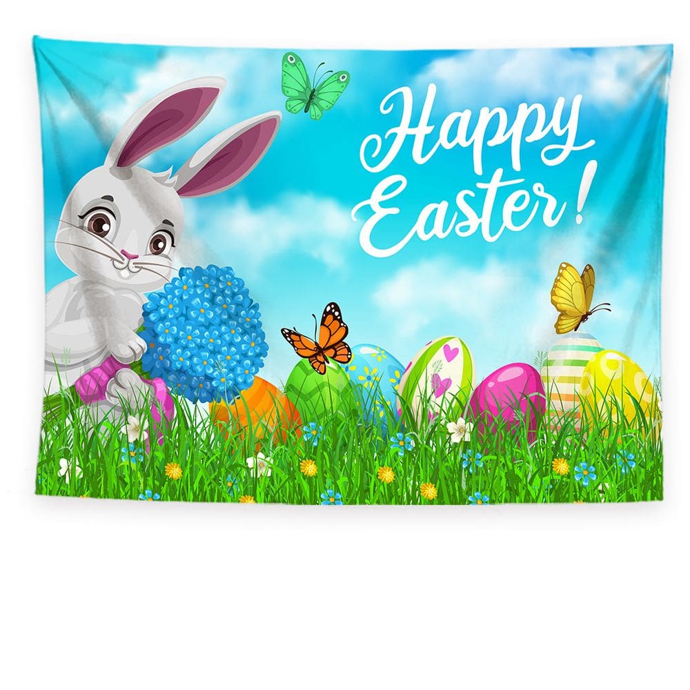 Tapeçaria de parede Happy Easter Microfabric 200x150cm