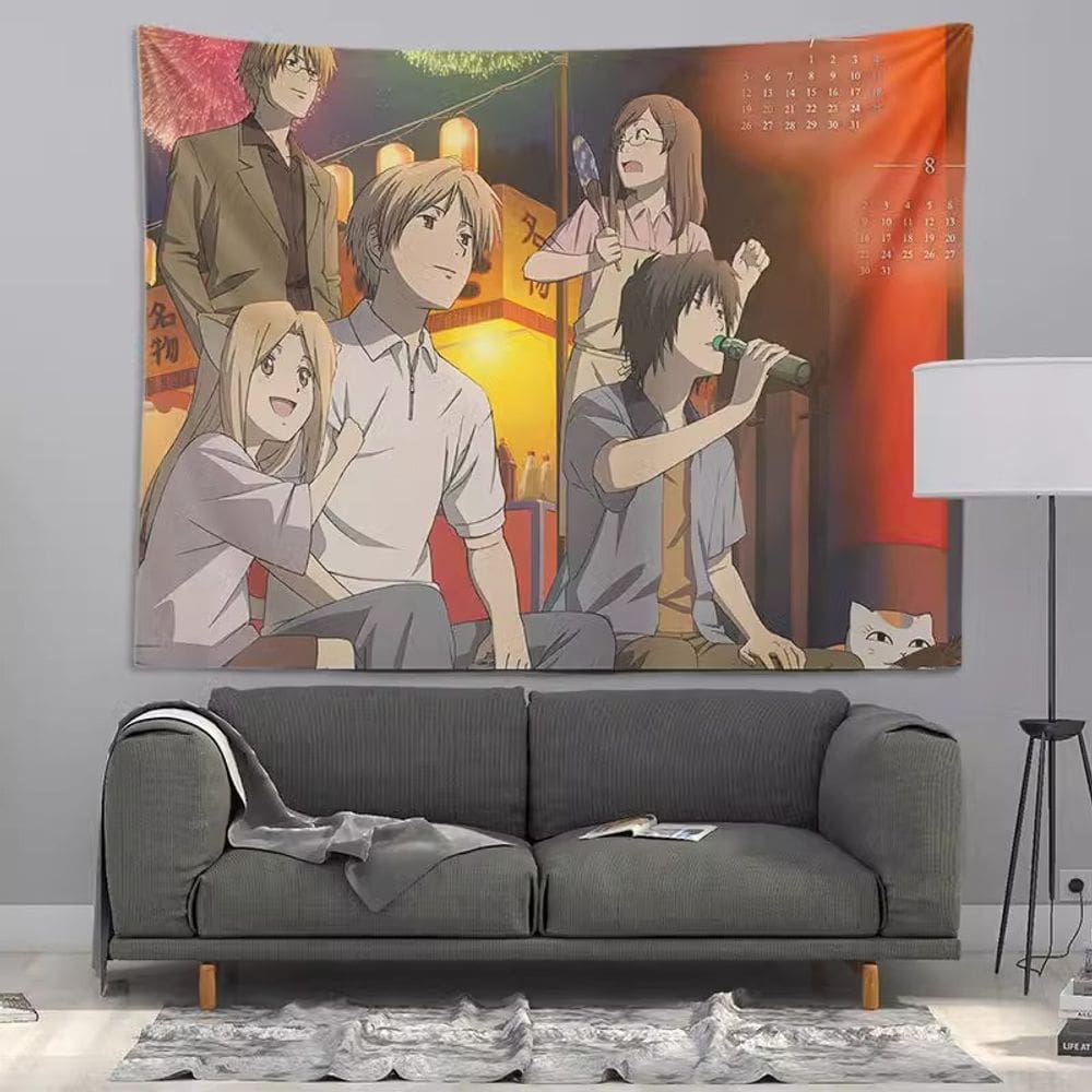 Tapeçaria Natsume`s Friends Takashi`s Room Microfabric 150x130cm