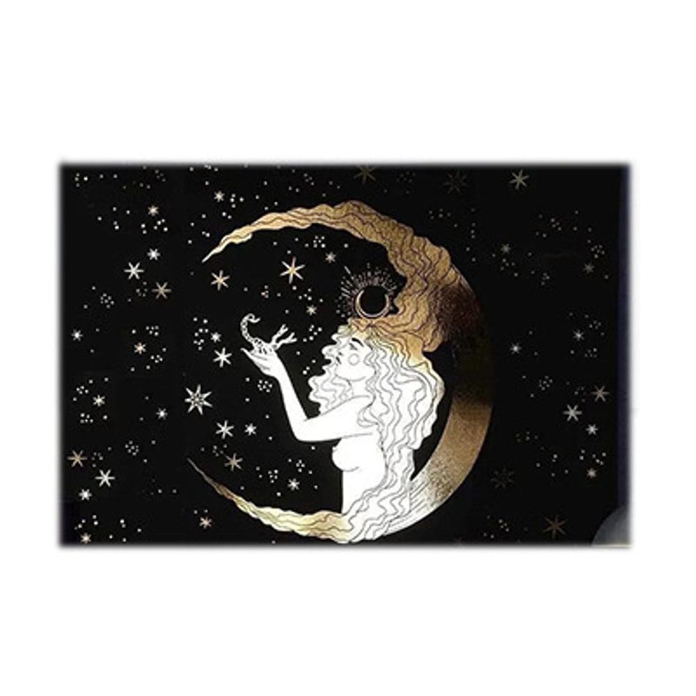 Tapeçaria de parede Moon Goddess Girl Microfabric 150x130cm