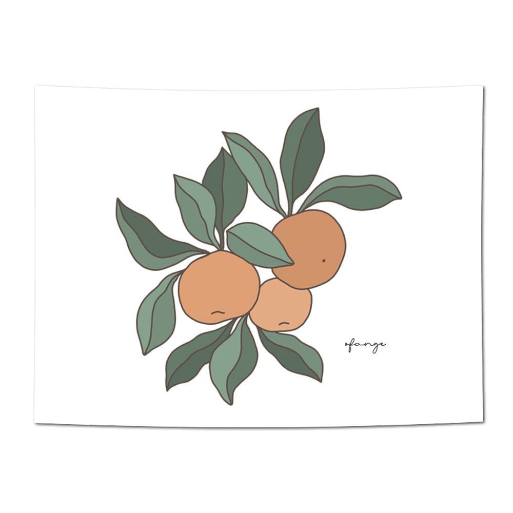 Tapeçaria de parede Fruit Orange Microfabric 150x130cm