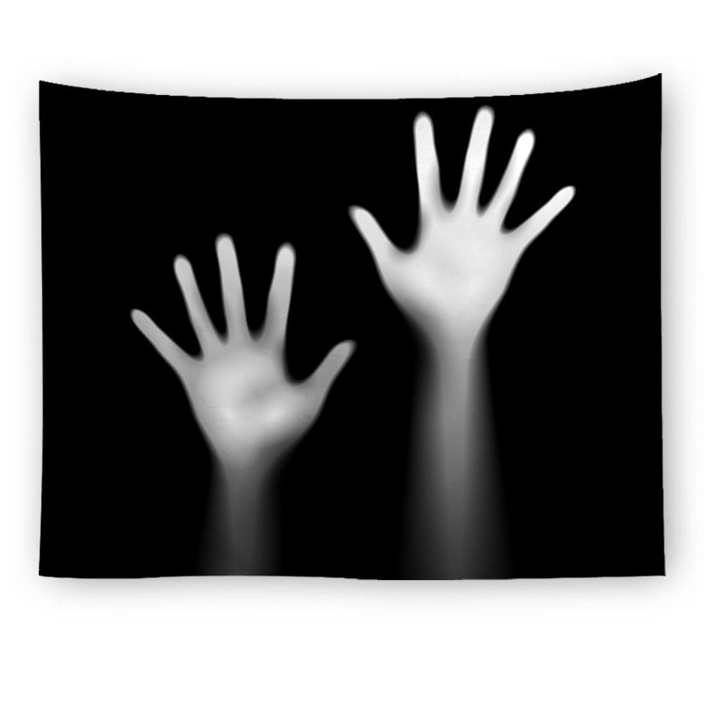 Tapeçaria, pintura estética de parede à mão, 150x150cm, microtecido