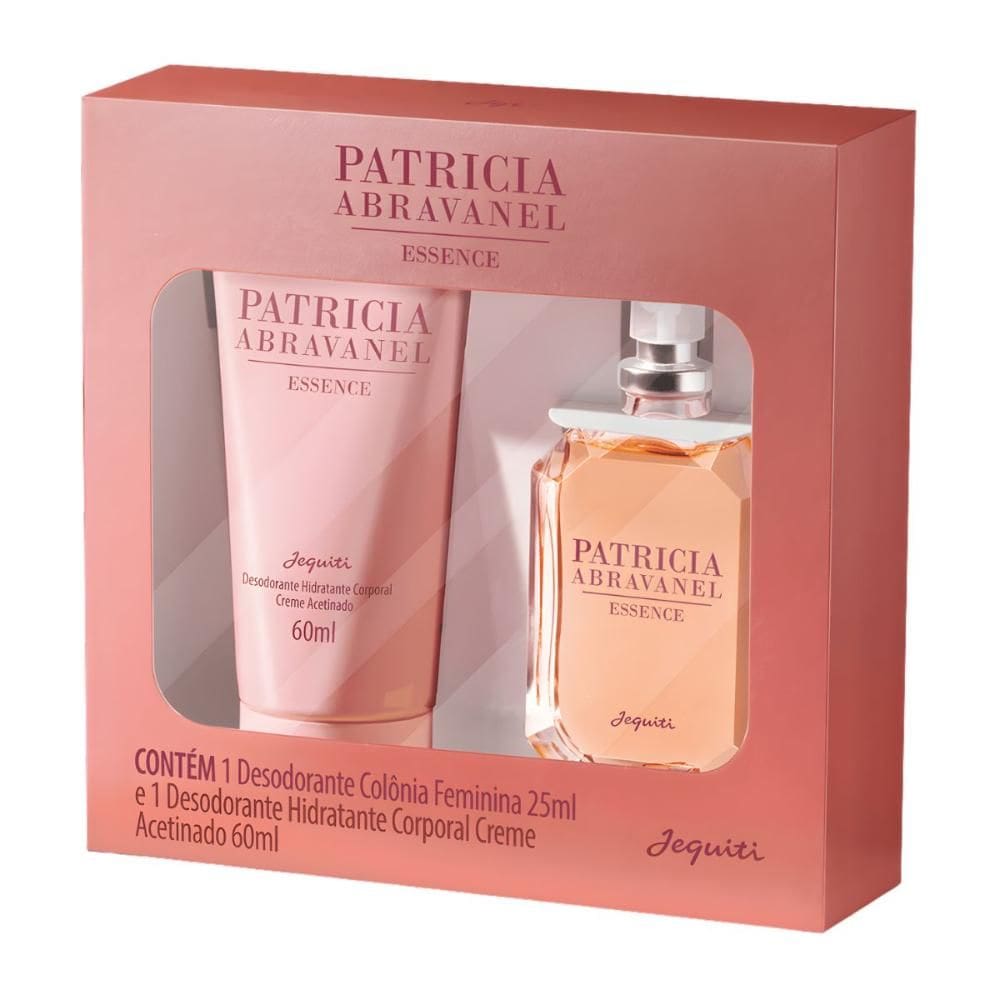 Kit Jequiti Patricia Abravanel Essence: Hidratante Corporal 60ml e Desodorante Colônia Feminina 25ml