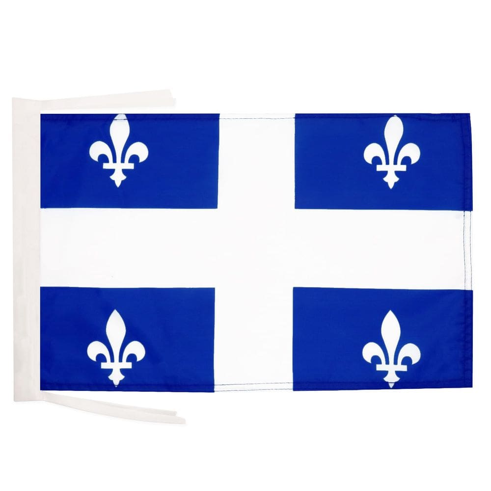 Banner bandera de Quebec AZ FLAG 45x30 cm poliéster