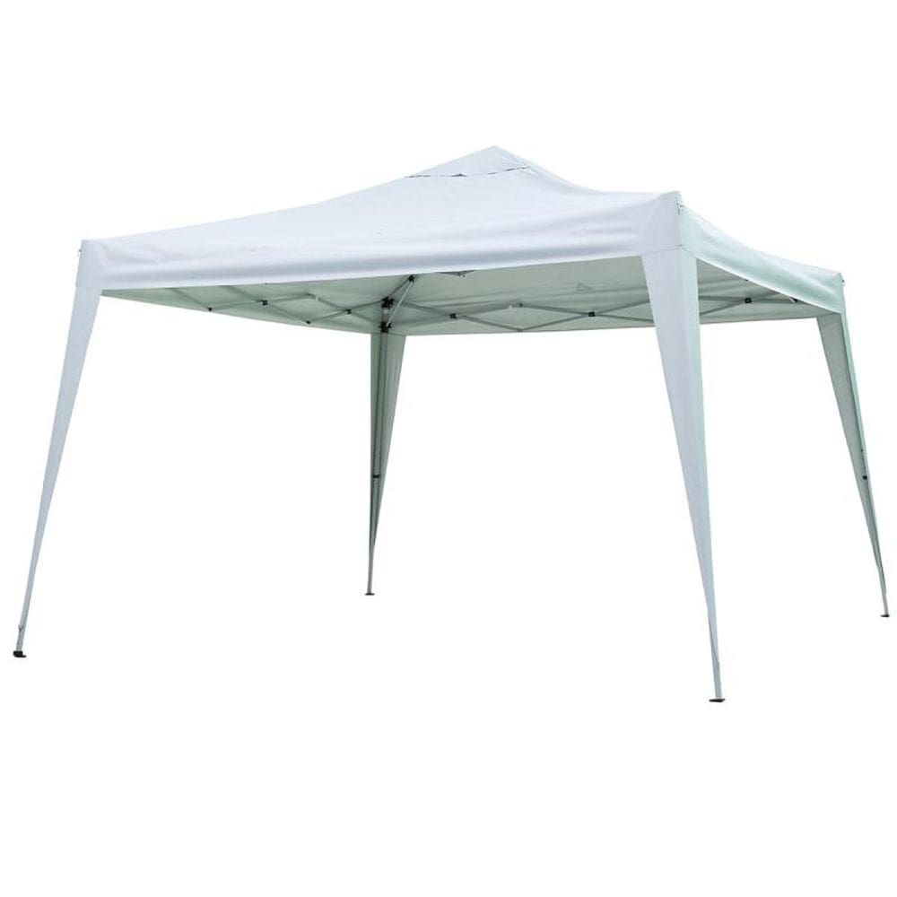 Tenda Gazebo Branca em Poliéster 3X3 Metros Articulada c/ Pés em Alumínio 331100 BELFIX