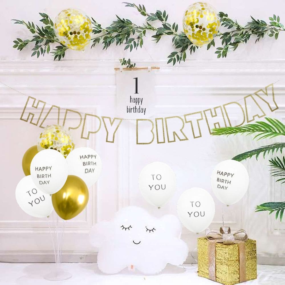 Kit de balões: balões de confete de látex para festas, 26 unidades de aniversário