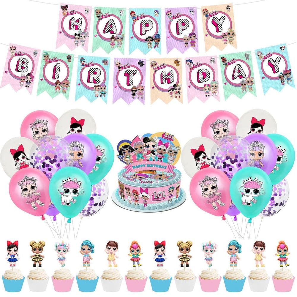 Kit de balões de aniversário Feliz Aniversário 34 unidades de látex de 12 polegadas