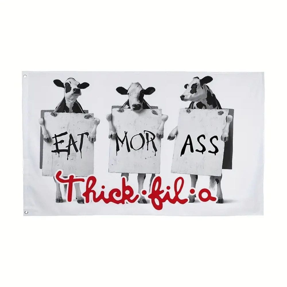 Tapeçaria de parede Eat Mor Ass Aesthetic Room 150x90cm, microtecido