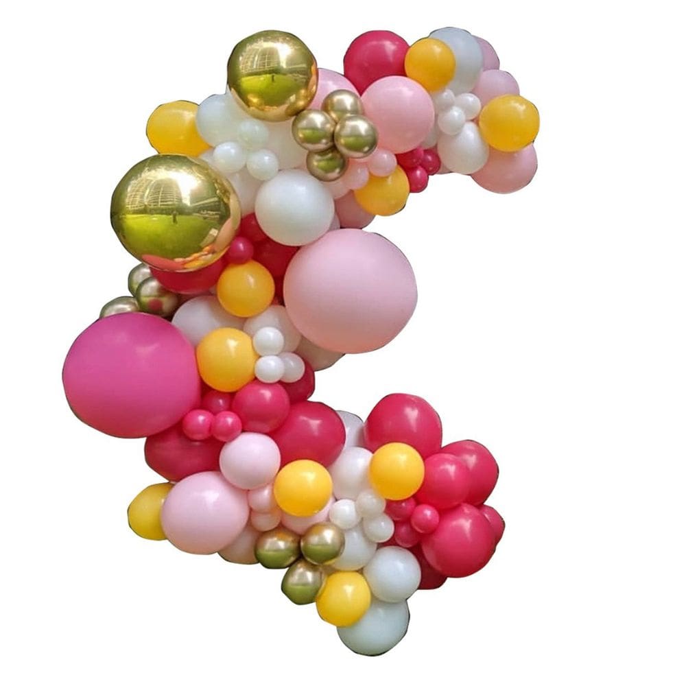 Kit Balloon Arch Macarons Happy Birthday, 132 unidades de látex