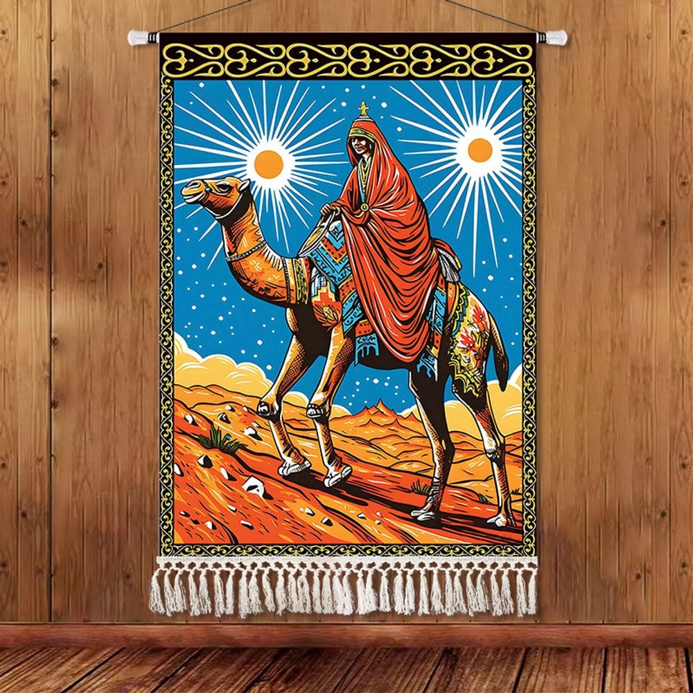 Tapeçaria de parede Desert Camel Microfabric 65x45cm Decoração de quarto