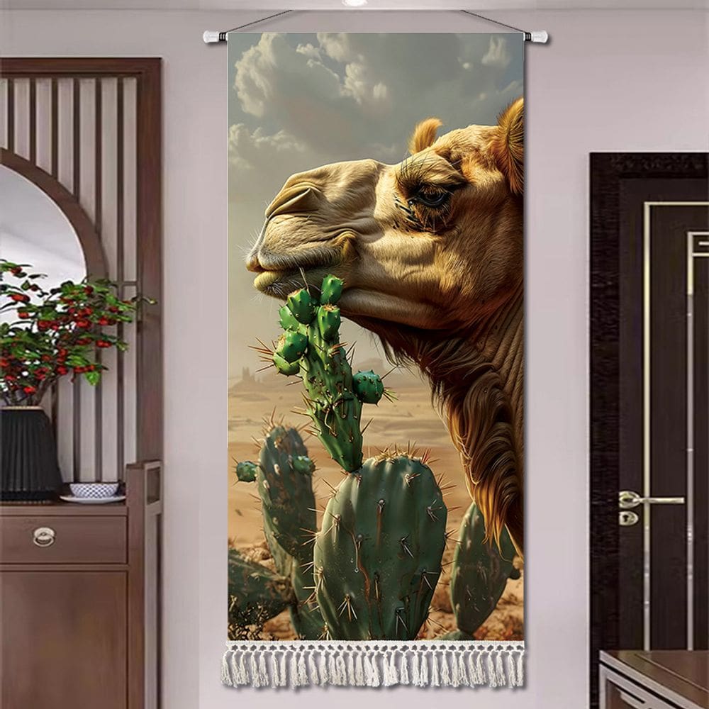 Microtecido de parede Tapestry Desert Camel 30x60cm para quarto