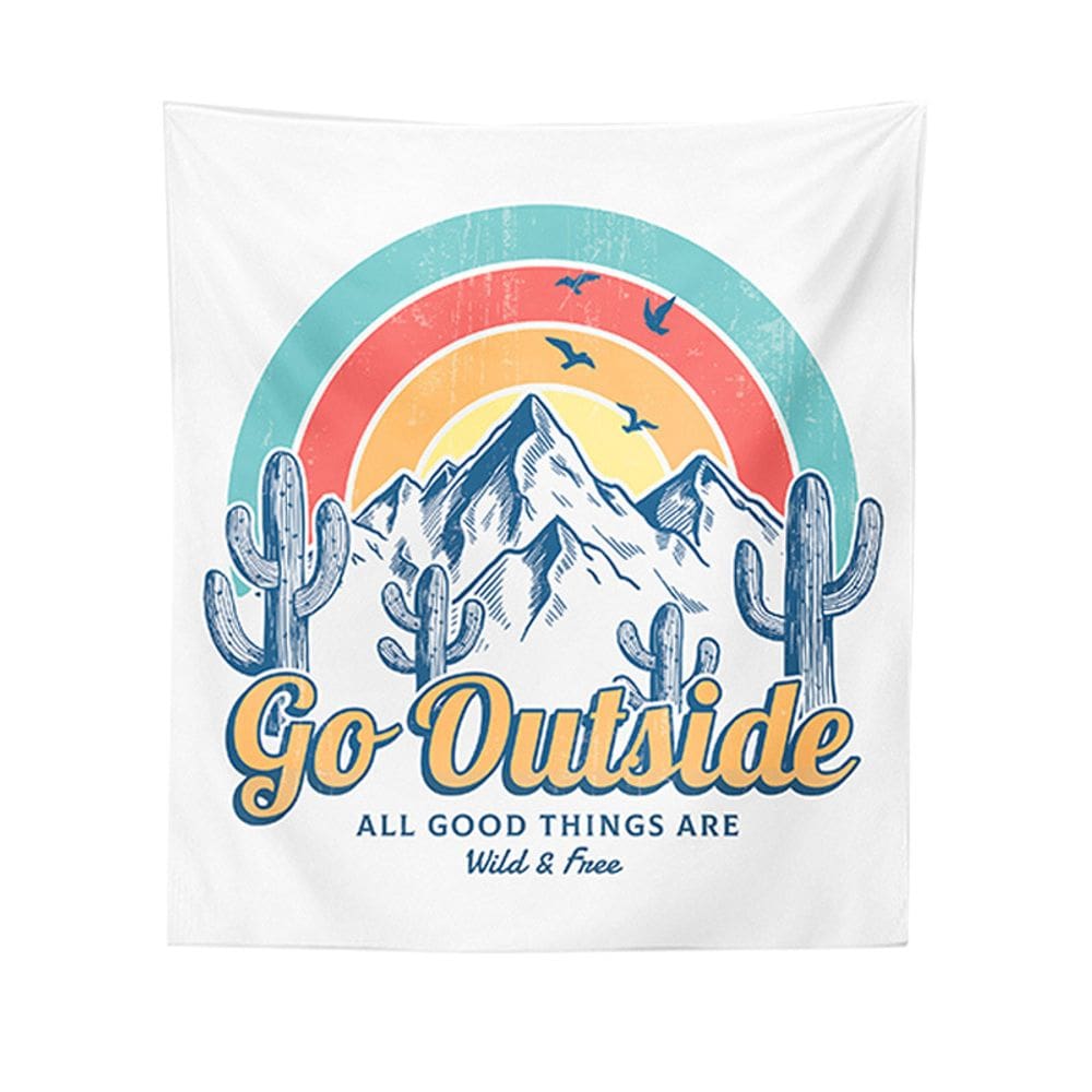 Tapeçaria Go Outside Wall 150x100cm de fibra de microtecido