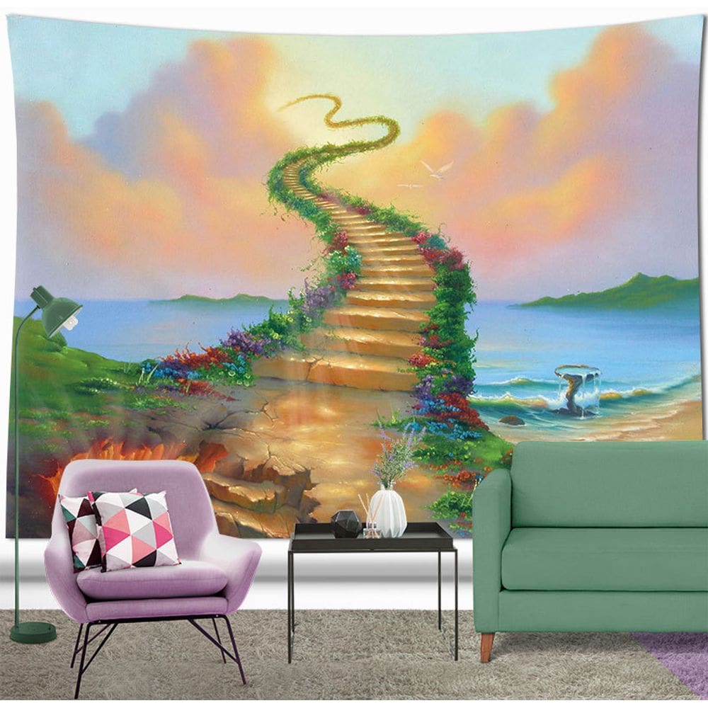 Tapeçaria Ladder To Heaven Wall 180x150cm de fibra de microtecido