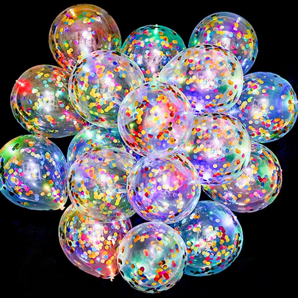 Balões de iluminação LED 50 unidades para festas infantis