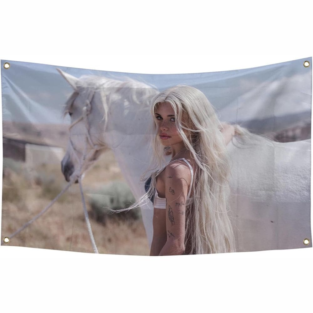 Tapeçaria Beauty And Horse Wall Room 150x90cm, microtecido