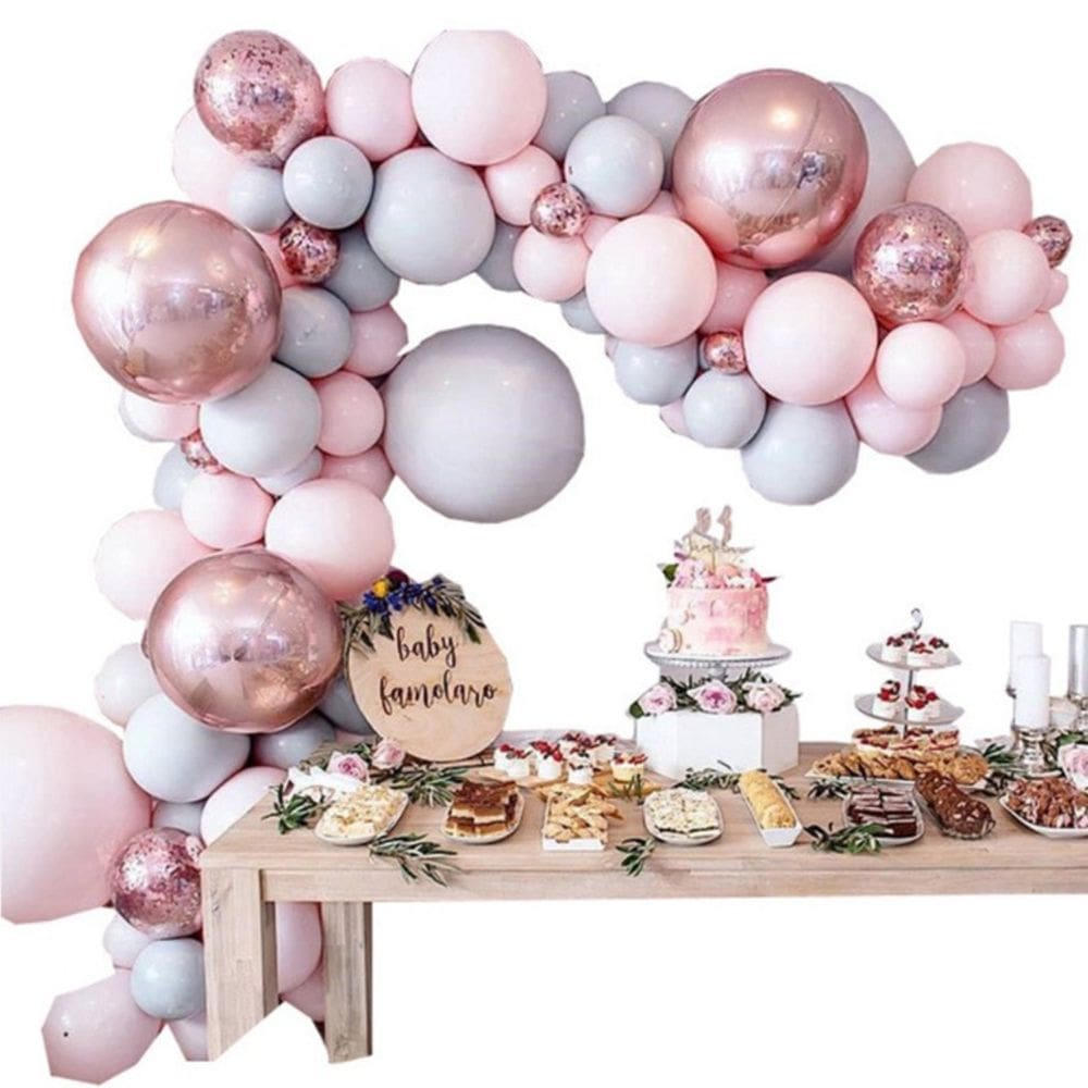 Kit Balloon Arch, folha de látex para festa de aniversário para crianças, 100 unidades