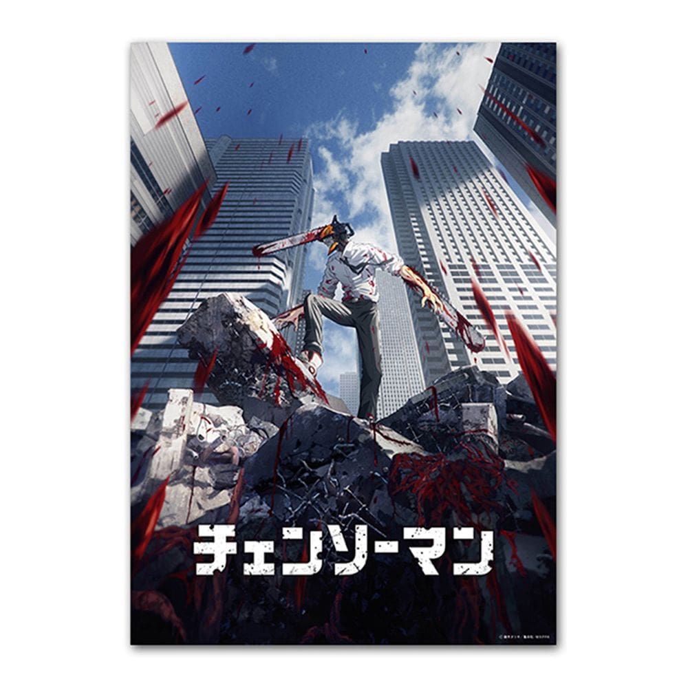 Pôster com impressão artística Chainsaw Man Art Poster 40x60cm Papel
