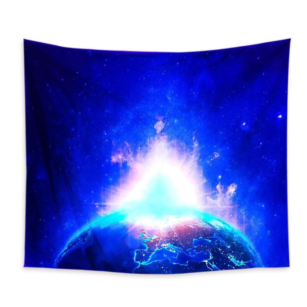 Tapeçaria Fluorescente Luminous Earth Wall 150x150cm Microfabric