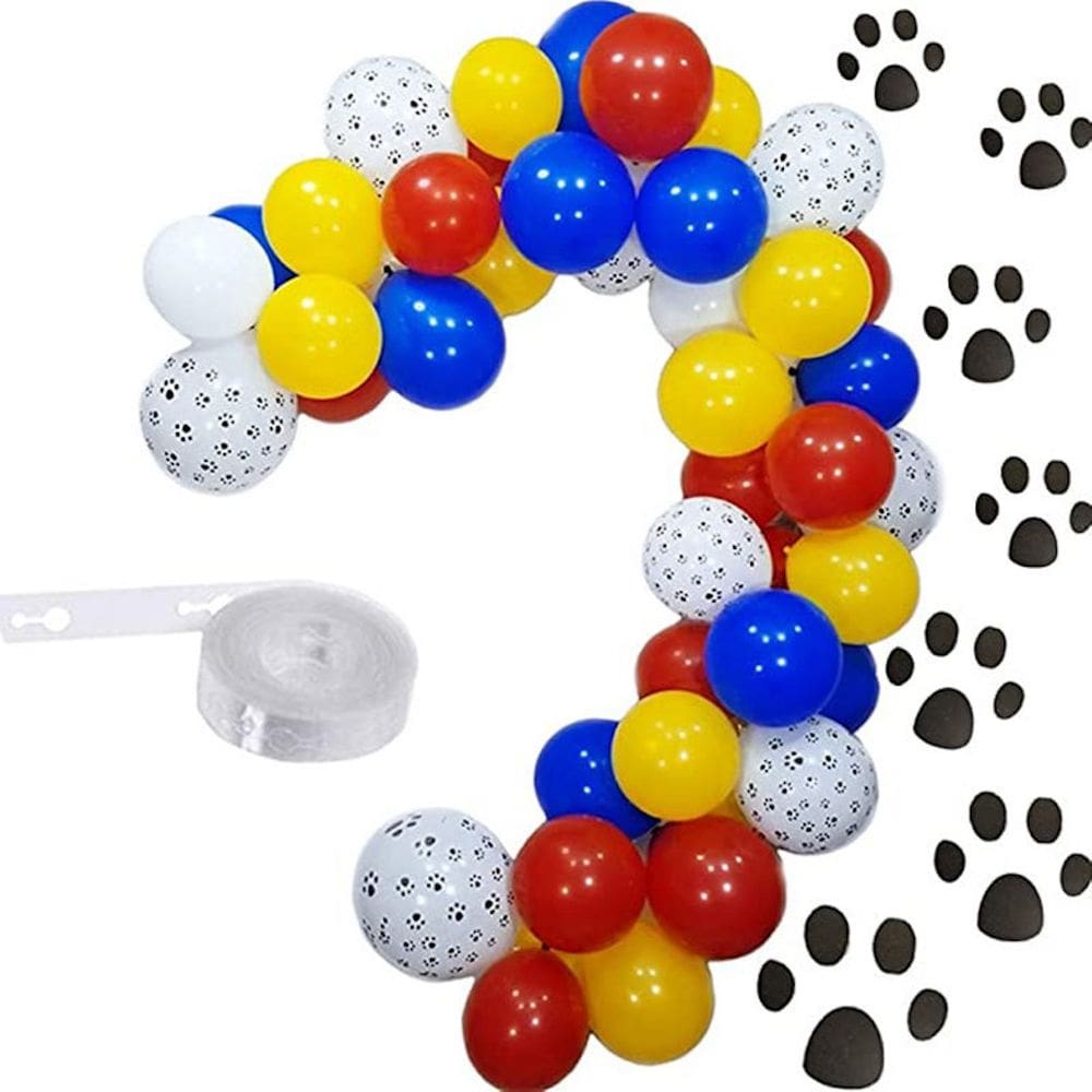 Kit Balloon Arch, aniversário, 72 unidades, balões de látex para pés de cachorro