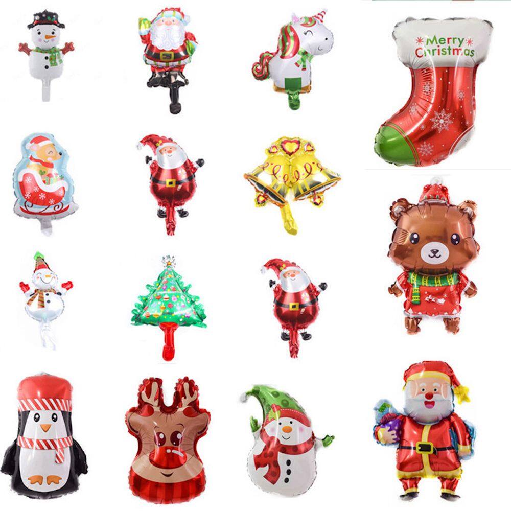 Kit de balões de decoração de Natal Snowman Tree 16 unidades