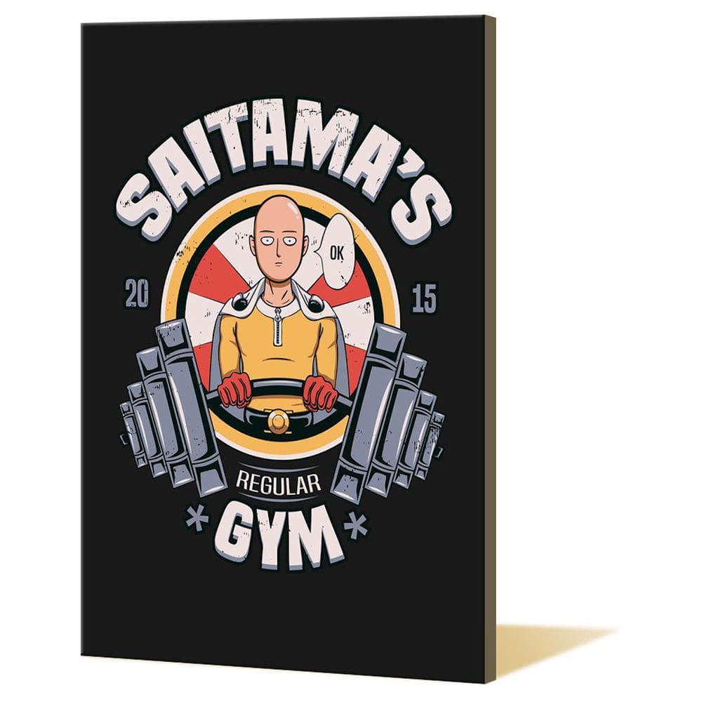 Pintura de parede em tela One Punch Man Saitama Anime 40x60cm