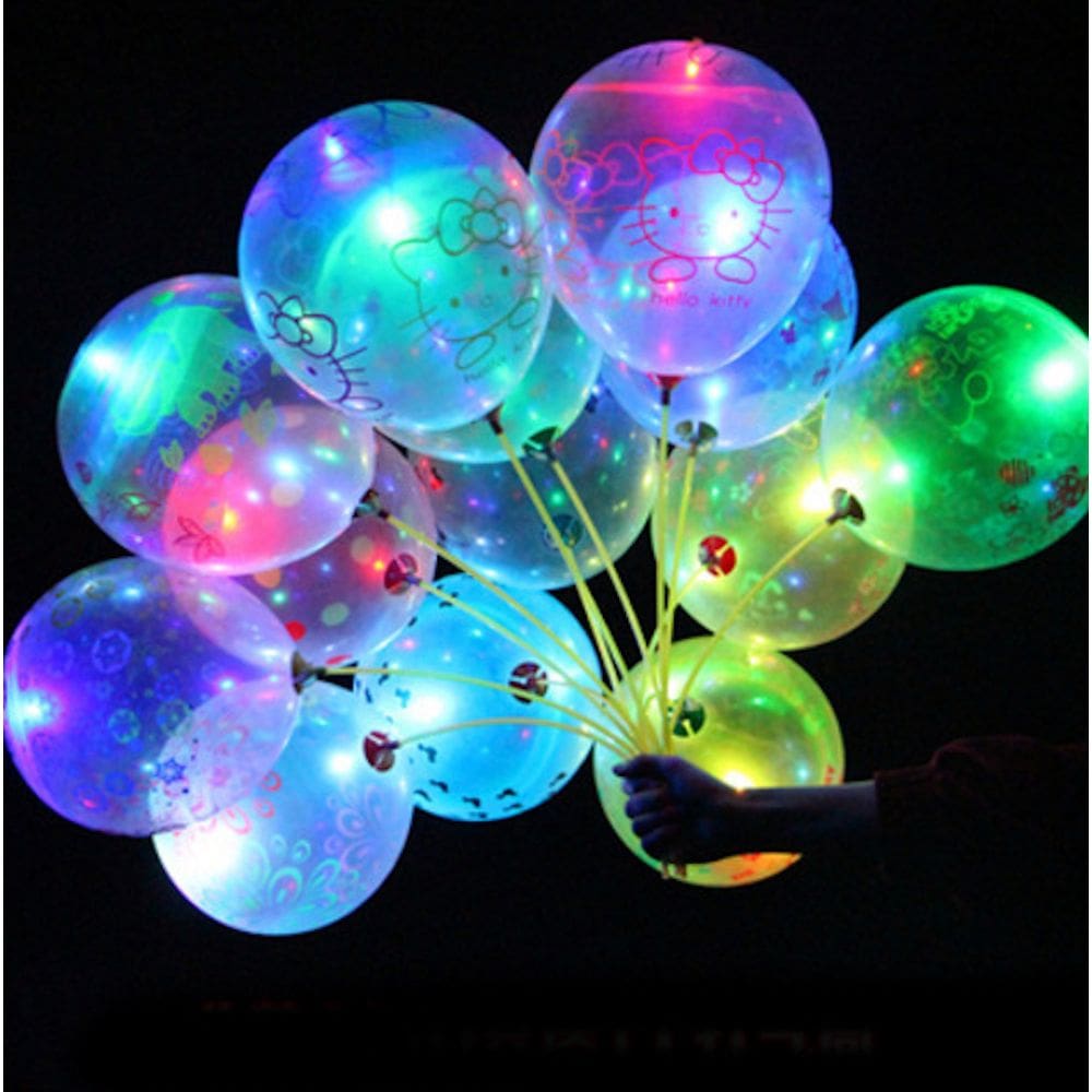 Balões de iluminação LED 100 unidades para decoração de festas e casamentos