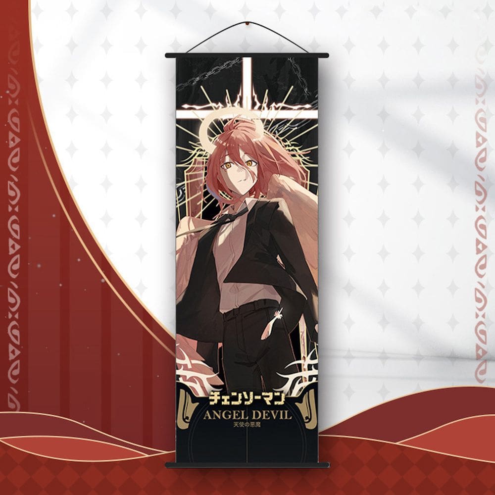 Pintura de parede em tela, pintura, anime, motosserras, Mans Angels, Devils