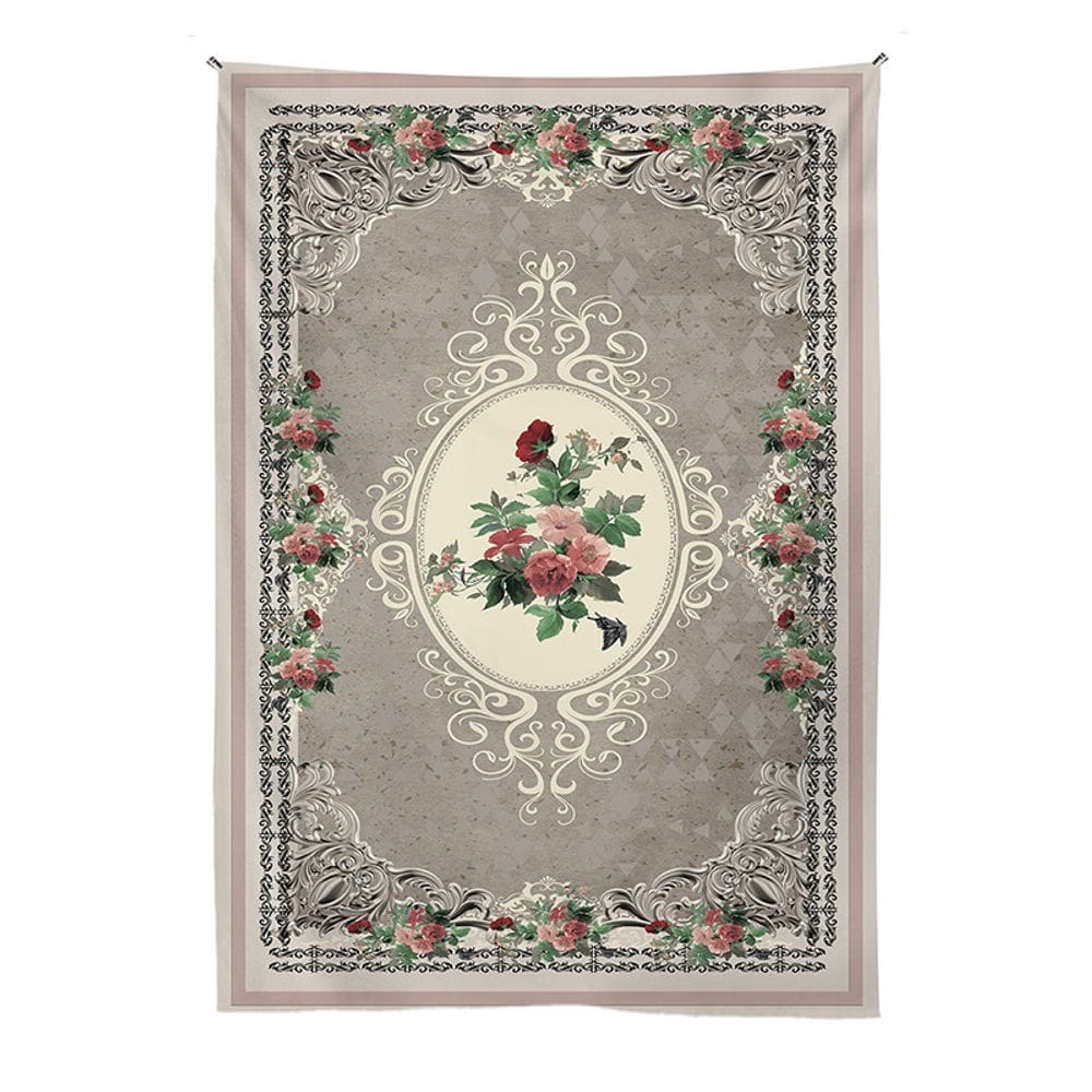 Tapeçaria, planta, flor, parede, microtecido, 150x130cm, decoração de quarto