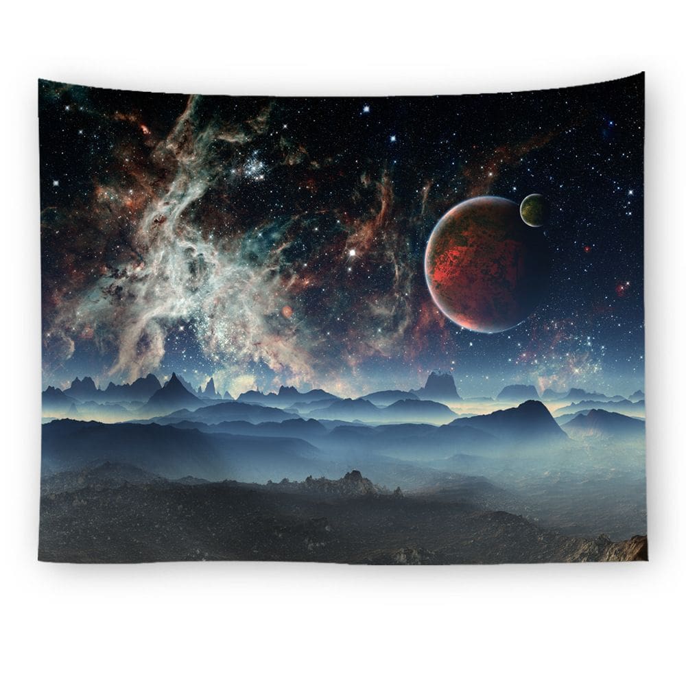 Tapeçaria Starry Sky Universe Wall 150x130cm em microtecido