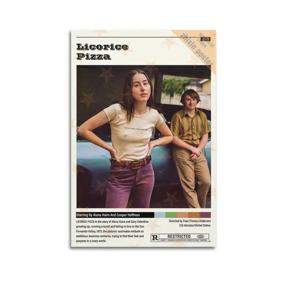 Póster de Lienzo Arte de Pared DOKTor Licorice Pizza 20x30cm