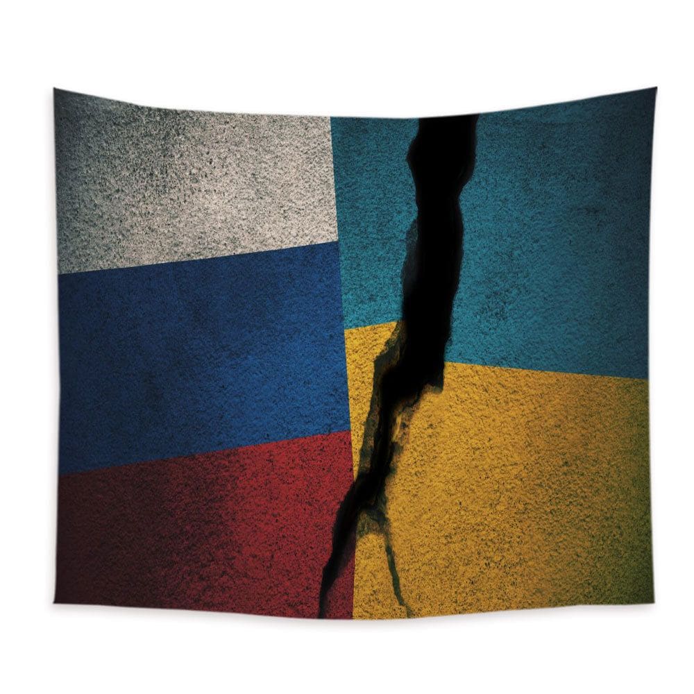 Tapeçaria, pintura estética de parede anti-guerra, 150x150cm, microtecido