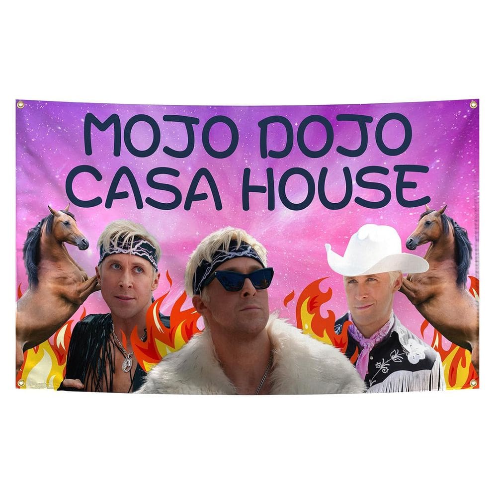 Tapeçaria Mojo Dojo Casa House Wall 150x90cm em microtecido