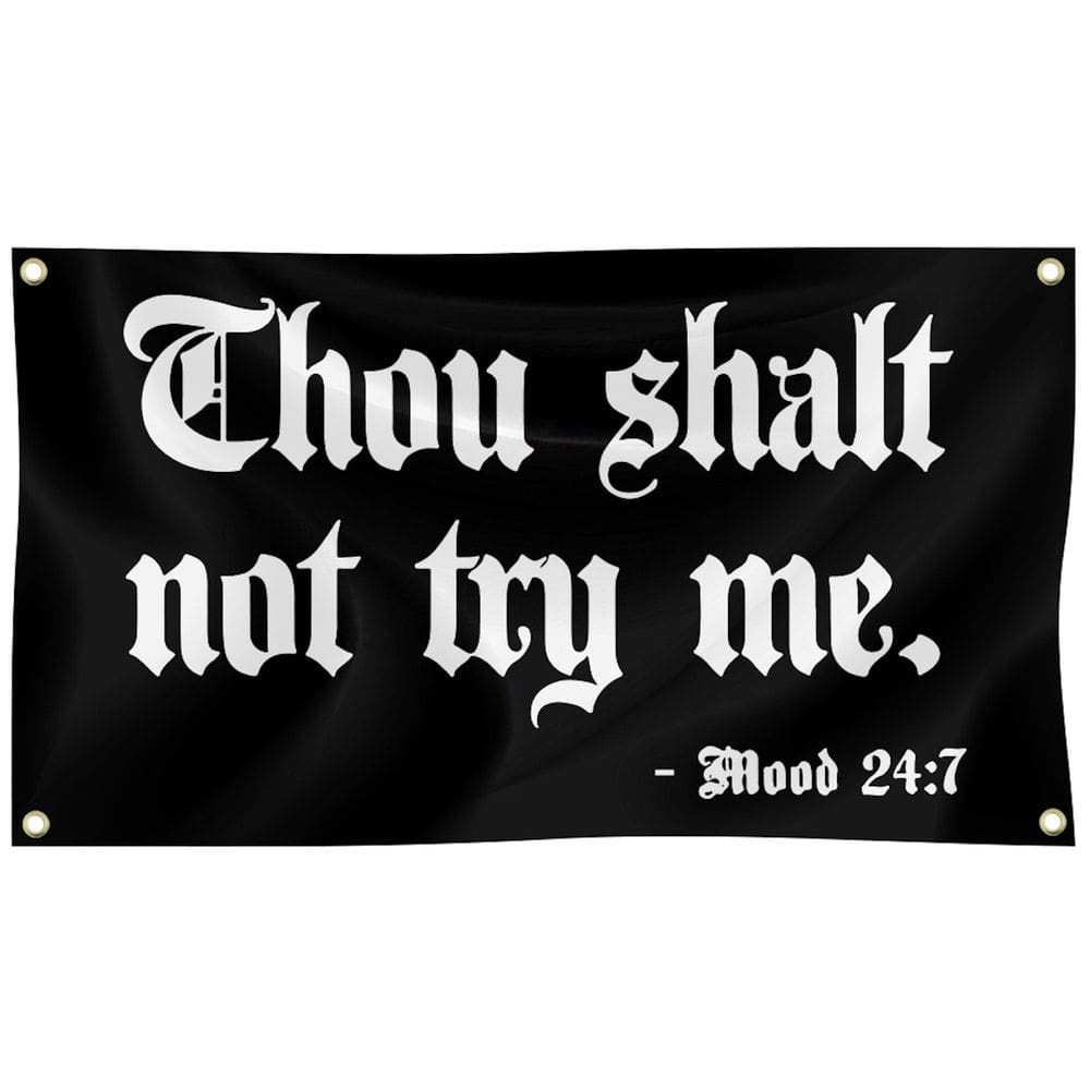 Tapeçaria para pendurar na parede Dhous Shalts Nots Trys Me Anime 90x150cm