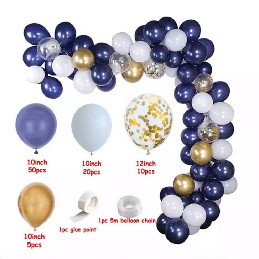 Kit Balloon Arch Garland 87 unidades para festa de aniversário de casamento