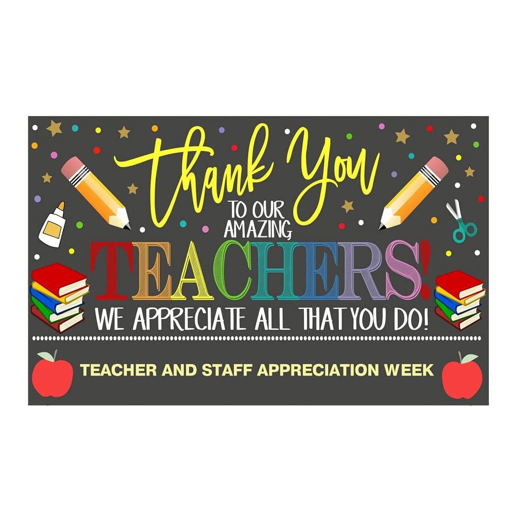 Microtecido de parede Tapeçaria Hank You Teachers 150x90cm