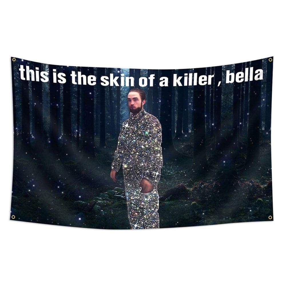 Peles de bandeira de um assassino Bella Robert Pattinson 90x150cm