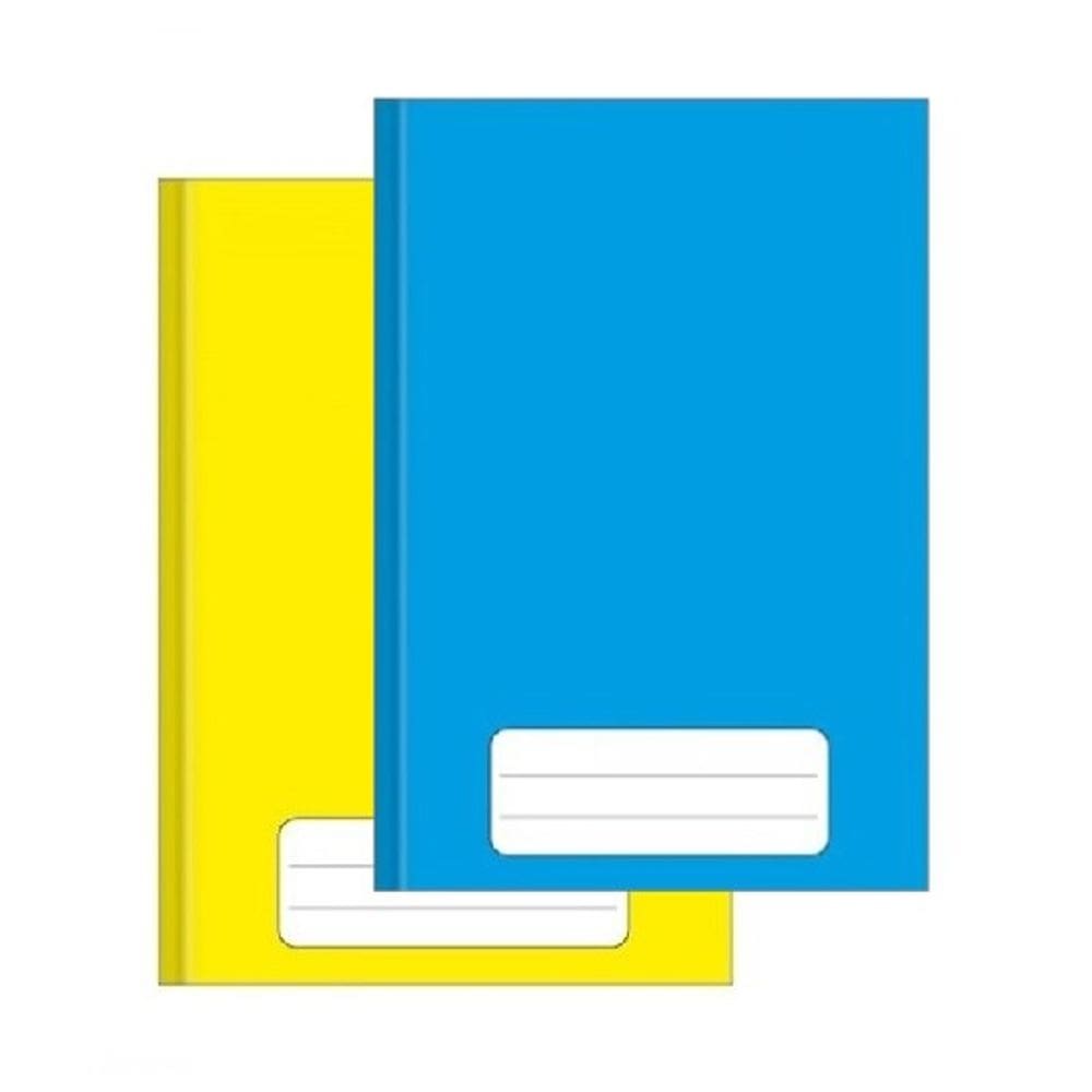 Kit 2 Caderno Escolar Pequeno ¼ Brochura Capa Dura 96 Folhas