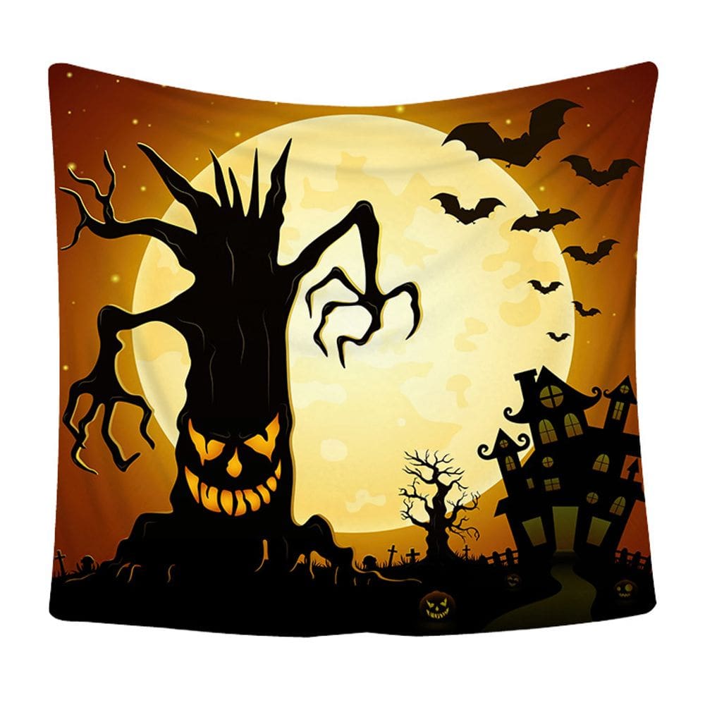 Tapeçaria, microtecido de parede de Halloween, 150x130cm, decoração de quarto