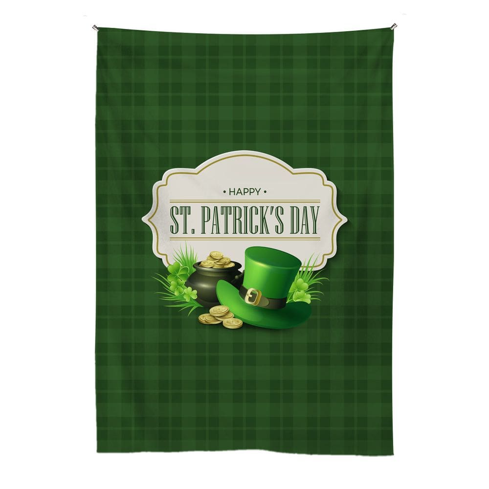 Tapeçaria Happy St Patricks Day Wall 150x130cm, microtecido