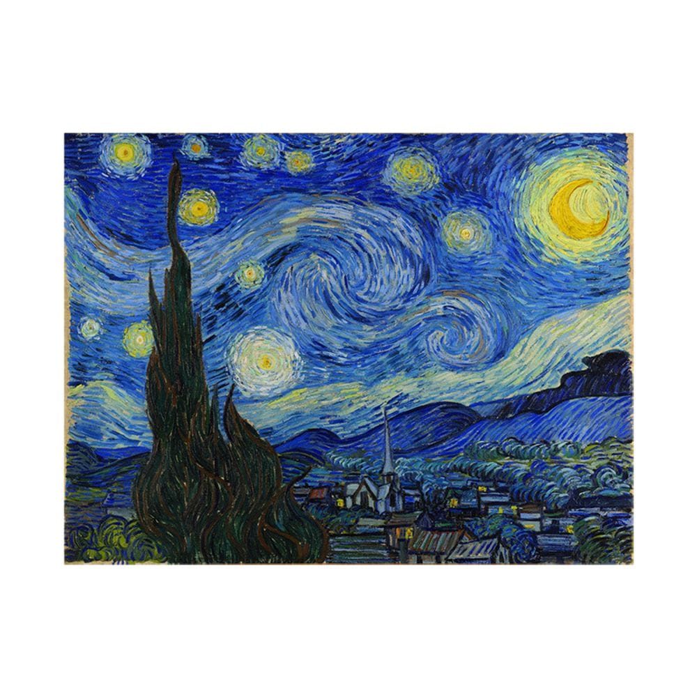 Tapeçaria de parede Pintura a óleo Van Goghs Starry Sky Sunflower